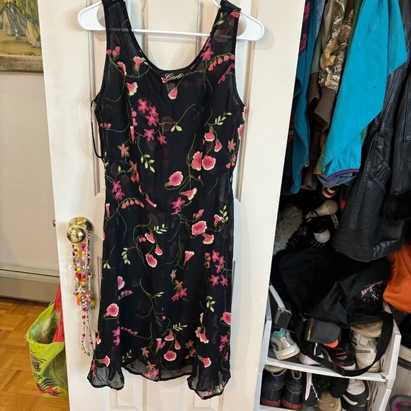 catrice Dresses & Skirts - y2k - Vintage Sheer Floral Dress 90s - YOU NEED THIS
